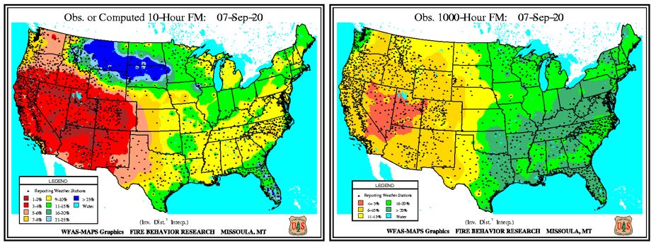 Extreme Fire Weather Conditions and September Wildfire Outlook